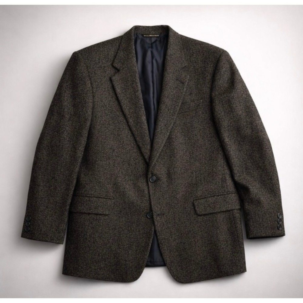 Jack Victor Montreal Wool Tweed Blazer Sport Coat Vintage Luxury Dark Academia